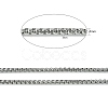 Tarnish Resistant 304 Stainless Steel Box Chains CHS-K001-37C-2