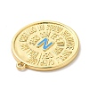 Rack Plating Brass Enamel Pendant KK-Q772-18G-3