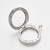Alloy Magnetic Locket Pendants PALLOY-T052-23P-3