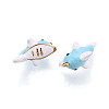 304 Stainless Steel Enamel Pendants STAS-T068-03B-2