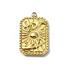 Ion Plating(IP) 304 Stainless Steel Pendants STAS-B058-18G-01-1