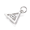 Brass Micro Pave Cubic Zirconia Pendants KK-D156-02P-2