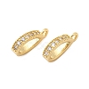 Brass Micro Pave Clear Cubic Zirconia Pendant Bails KK-G542-03G-01-1