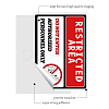 Waterproof PVC Warning Sign Stickers DIY-WH0237-009-3