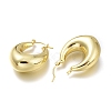 Brass Hoop Earrings EJEW-H104-19G-3