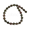 Natural Unakite Beads Strands G-I369-A08-02-3