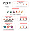 48Pcs 24 Styles Alloy Enamel Pendants ENAM-TA0003-16-4