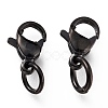 304 Stainless Steel Lobster Claw Clasps Ion Plating(IP) STAS-G240-01A-EB-2