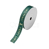 Flat Christmas Theme Polyester Grosgrain Ribbon OCOR-YWC0001-01A-03-1