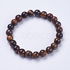 Natural Tiger Eye Beaded Stretch Bracelets BJEW-I253-8mm-27-1
