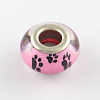 Large Hole Dog Paw Prints Pattern Resin European Beads OPDL-Q129-226A-1