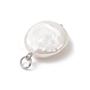 Natural Keshi Pearl Pendants PALLOY-JF04189-01-4