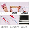 Self Adhesive Semicircular Hard PVC Cable Cover AJEW-WH0886-24C-4