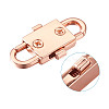 5 Colors Adjustable Alloy Chain Buckles PALLOY-TA0001-91-RS-24