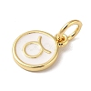 Real 18K Gold Plated Brass Enamel Charms KK-L216-001G-D02-2