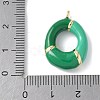 Brass Enamel Pendants KK-E093-03G-O-02-3