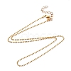 Brass Ball Chains Necklace Making NJEW-JN02838-02-1