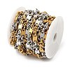 304 Stainless Steel Two Tone Oval with knot Link Chains CHS-F022-03GP-3