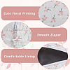 2Pcs 2 Styles Portable Travel Polyester Cosmetic Zipper Storage Clutch Bags ABAG-CY0001-01B-5