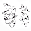 Ring Tibetan Style Alloy Toggle Clasps A1011Y-1