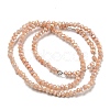 Opaque Baking Paint Glass Beads Strands DGLA-F002-03F-3