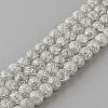 Synthetic Crackle Quartz Beads Strands GLAA-S134-6mm-09-1