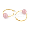 Round Brass Enamel Hoop Earrings for Women EJEW-Q391-35G-02-3