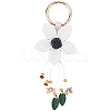 Leather and Alloy Keychain HJEW-WH20022-04A-01-6
