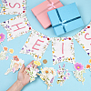 Paper Flower Hanging Party Decoration AJEW-SP0003-90-4