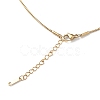 Clear Cubic Zirconia Religion Pendant Necklace NJEW-F307-01E-4