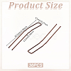 30Pcs Spray Painted 304 Stainless Steel Hair Forks for Women OHAR-GA0001-12B-2