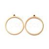 Ion Plating(IP) 304 Stainless Steel Open Back Bezel Polishing Pendants STAS-K208-15G-03-1