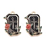 Halloween Theme Rack Plating Alloy Enamel Pendants ENAM-N056-393A-KCG-1