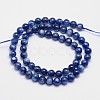 Natural Kyanite/Cyanite/Disthene Quartz Round Bead Strands G-M263-B-01-2