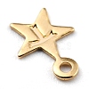 Brass Charms KK-O131-10G-3