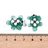 Handmade Lampwork Bumpy Beads Strands LAMP-T021-25E-4