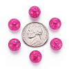 Transparent Crackle Acrylic Beads MACR-S373-66C-N17-4