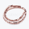 Non-magnetic Synthetic Hematite Beads Strands G-P338-25A-4mm-RG-2