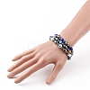 Non-Magnetic Synthetic Hematite Beads Stretch Bracelets BJEW-JB05895-5