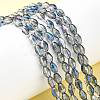 Electroplate Glass Beads Strands EGLA-J013-4x6mm-H03-6