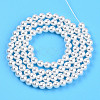 Baking Paint Pearlized Glass Pearl Bead Strands HY-N002-4mm-A12-4