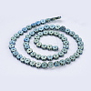 Electroplate Non-magnetic Synthetic Hematite Beads Strands G-J383-6x2mm-A04-F-1
