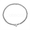 Tarnish Resistant 304 Stainless Steel Wheat Chain Bracelets BJEW-M187-07-B-1