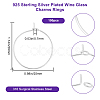 100Pcs 316 Surgical Stainless Steel Wine Glass Charms Rings STAS-BBC0005-97B-2