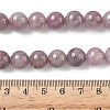 Natural Purple Madagascar Rose Quartz Beads Strands G-Z115-C02-10mm-5