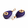 Natural Agate Pendants G-N326-137-6