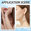 24Pcs 6 Styles Light Gold Tone Alloy Enamel Pendants ENAM-SC0004-60-5