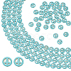 4 Strands Synthetic Turquoise Dyed Beads Strands G-BC0001-54A-01-1