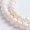 Natural Pink Shell Beads Strands SSHEL-L016-18A-2