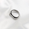 Rectangle 304 Stainless Steel Finger Rings for Men FS-WGDBD74-08-2